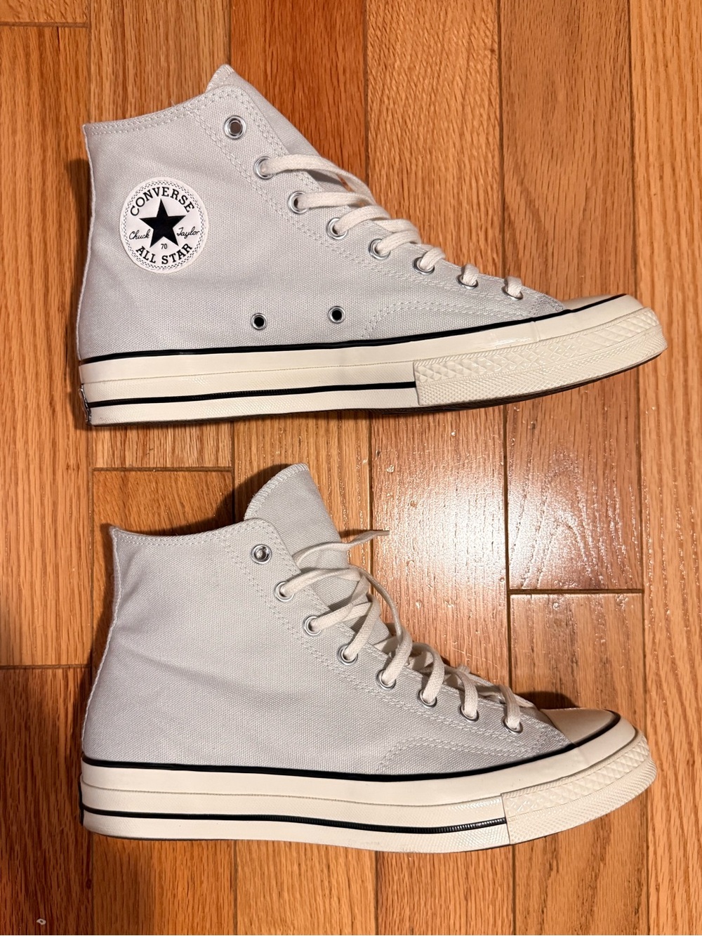 Converse Chuck Taylor All Star 70s High Top Sneakers - Light Gray and Off-White